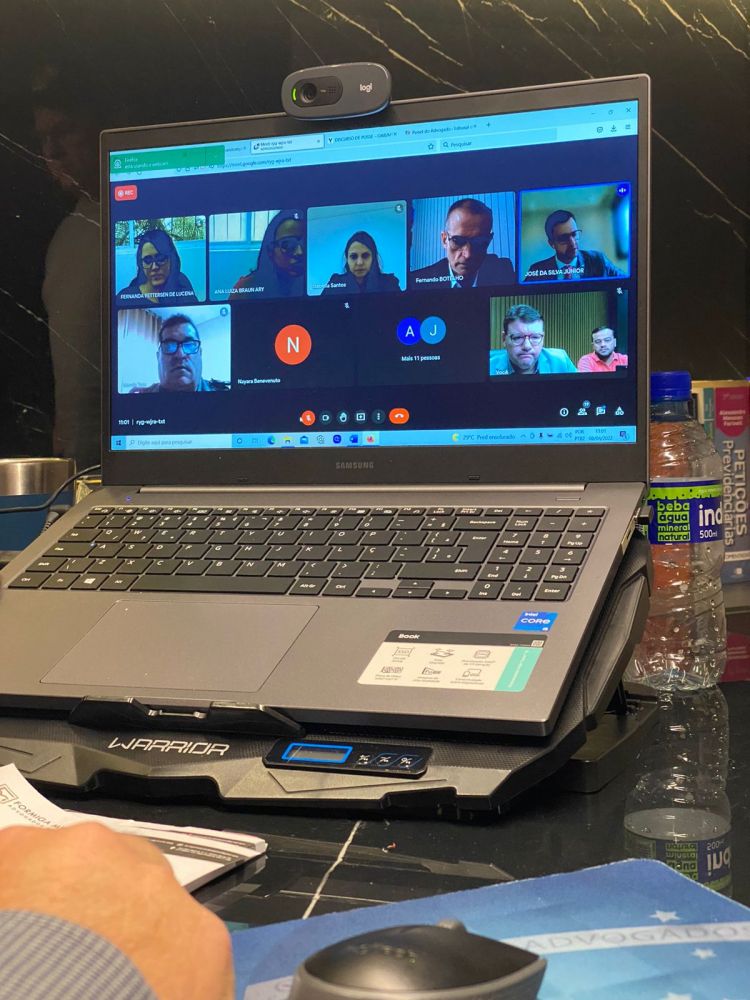 Parte da reuni&atilde;o tamb&eacute;m foi remota (Foto: Divulga&ccedil;&atilde;o)