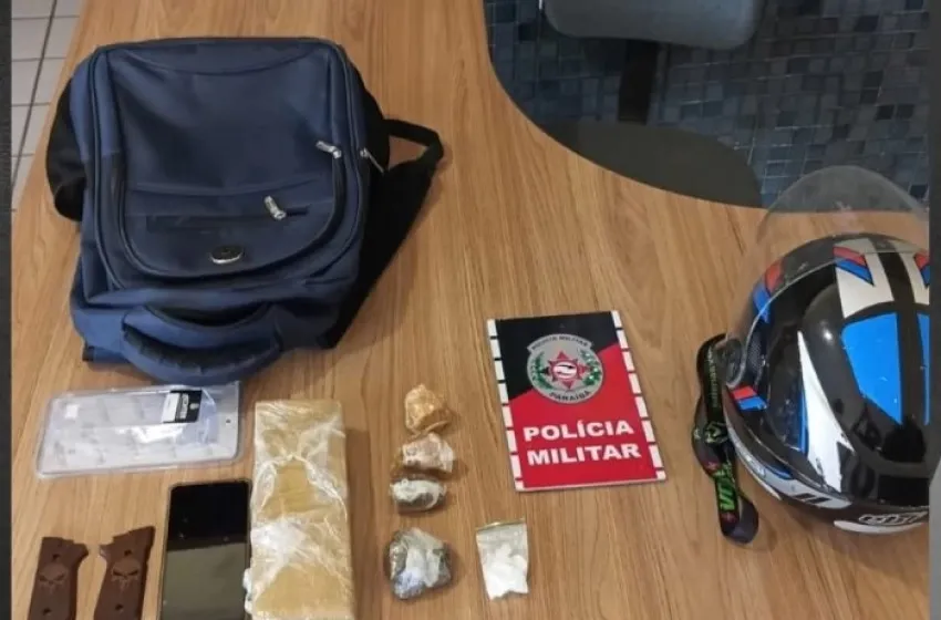 Homem é flagrado pela PM com maconha, cocaína e crack na Rodovia da Produção, em Sousa