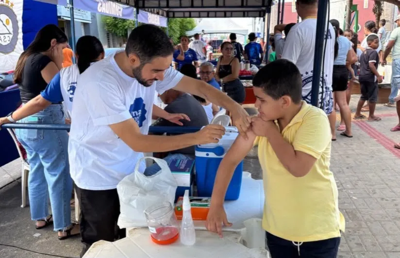 Foi feito um agradecimento a todos os profissionais, voluntários, parceiros e famílias que fizeram esse momento acontecer (Foto: Reprodução)
