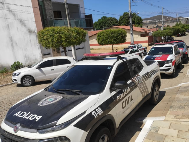 O suspeito foi levado à delegacia de Polícia Civil e após os procedimentos necessários foi encaminhado à Cadeia Pública de Pombal (Foto: Reprodução)