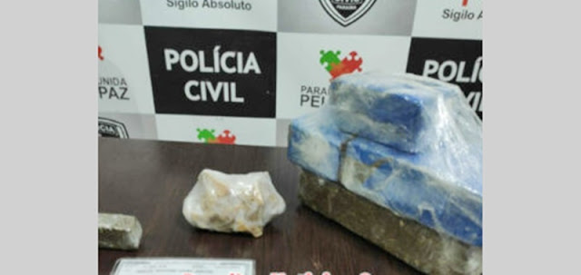 Ela foi levada para a Delegacia de Polícia Civil para os procedimentos de praxe (Foto: Reprodução)