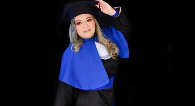 A Pedagoga Gilcenara Abrantes, de 38 anos, foi mais uma vítima da Covid-19 (Imagem: Blog do Levi)