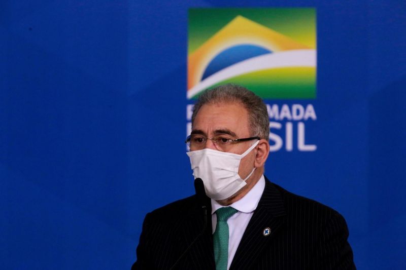 Queiroga ressaltou capacidade de vacinação do SUS, mas destacou dificuldade em obter vacinas - (Foto: Wallace Martins/Futura Press/Estadão Conteúdo - 26.5.2021)