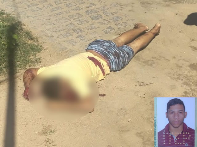 O corpo de Lázaro Fernandes foi removido ao NUMOL de Patos para ser feita a autópsia (Foto: Reprodução)