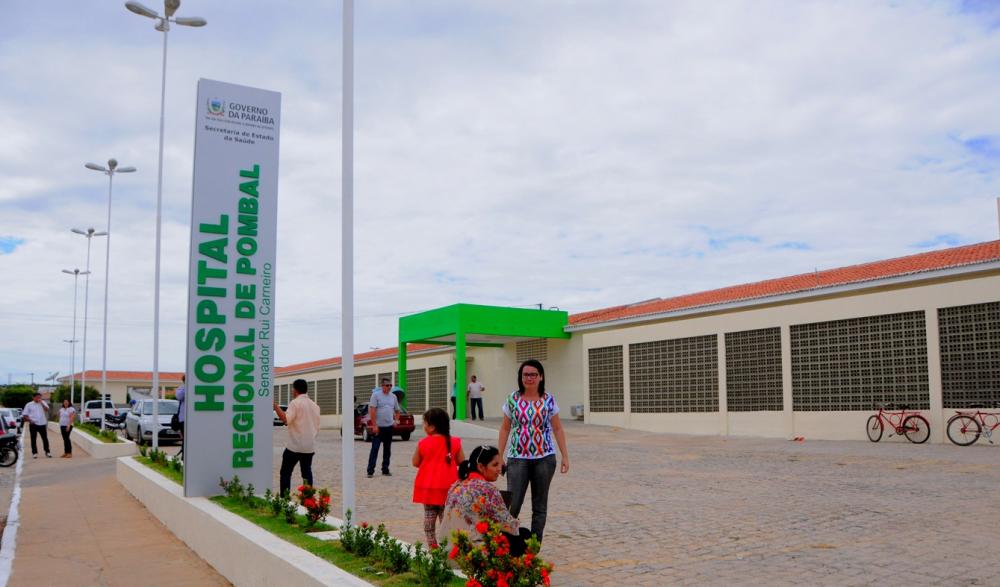 A vítima estava hospitalizada no Hospital Regional de Pombal/PB (Foto: Divulgação)