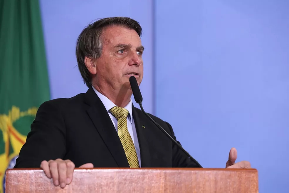 O presidente Bolsonaro em evento em 5 de julho (Foto: Isac Nóbrega/PR)