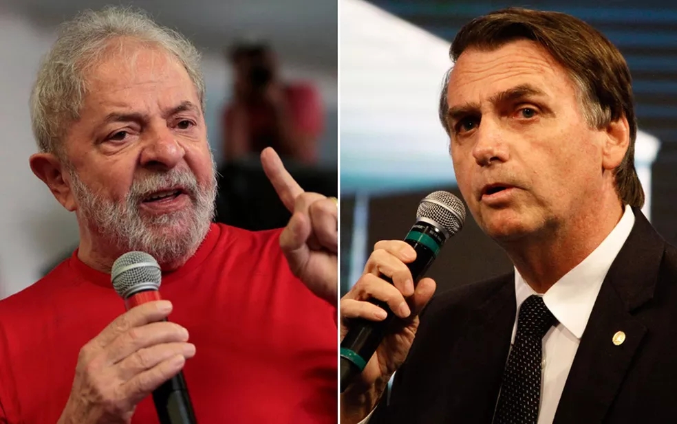 Lula amplia vantagem sobre Bolsonaro, aponta pesquisa Datafolha sobre a eleição presidencial de 2022 — Foto: Leonardo Benassatto/Reuters; Fábio Vieira/Fotorua/Estadão Conteúdo