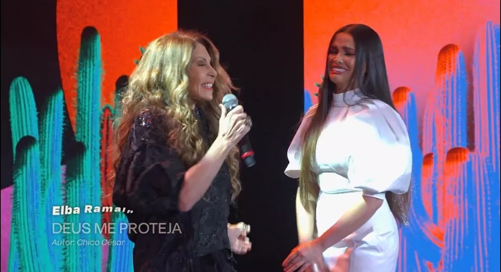 Elba Ramalho canta com Juliette em documentário especial do Globoplay — Foto: Reprodução