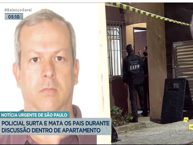 Vizinhos da família ao ouvirem os gritos e tiros acionaram a Polícia Militar, que ao chegarem no local ainda encontraram o homem agitado e sem querer se render (Foto: Reprodução)