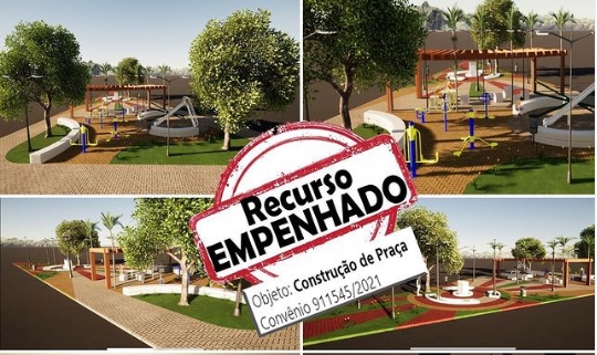 Deputado Efraim Filho empenha mais de 380 mil reais para reconstrução da Praça Francisco Braga, em Marizópolis; Lucas Braga agradece a parceria