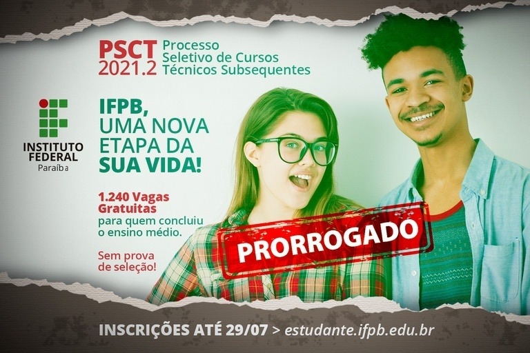 Foram prorrogadas até o dia 29 de julho, as inscrições para os Cursos Técnicos Subsequentes e até o dia 30 de julho para os cursos superiores (Foto: Redes Sociais)