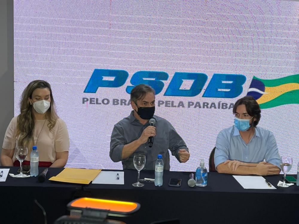 O anúncio de apoio foi feito por Pedro Cunha Lima, que era o pretenso pré-candidato do partido a governador. (Foto: Ângelo Medeiros).