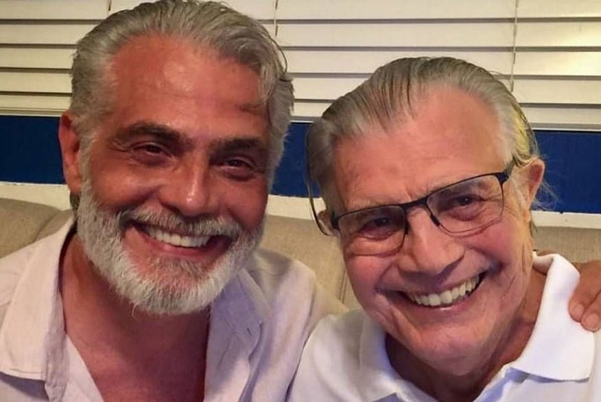 Tarcísio Meira fez e o filho, Tarcisinho. (Foto: Reprodução)