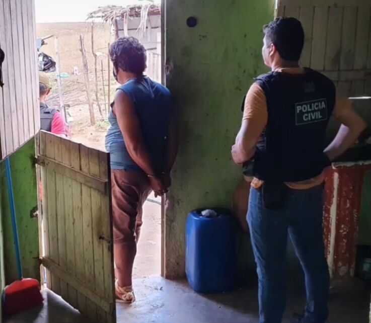 O indivíduo foi levado à Central de Flagrantes da Polícia Civil de Guarabira e em seguida encaminhado à Cadeia Pública de Alagoa Grande (Foto: Reprodução)