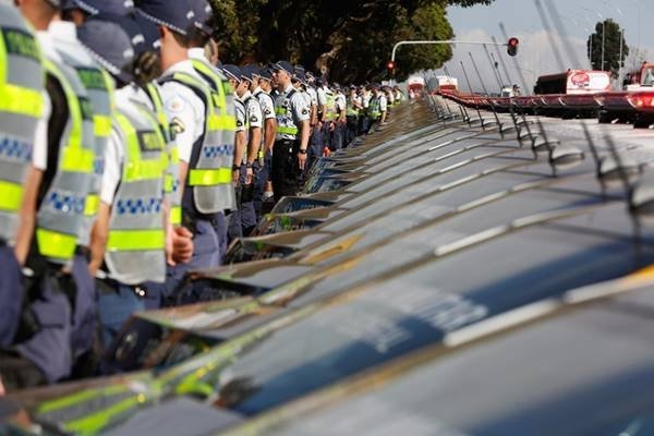 A Associação Nacional dos Militares Estaduais do Brasil reagiu após governadores discutirem atuação de PMs em manifestações de 7 de setembro (Foto: Metrópoles)