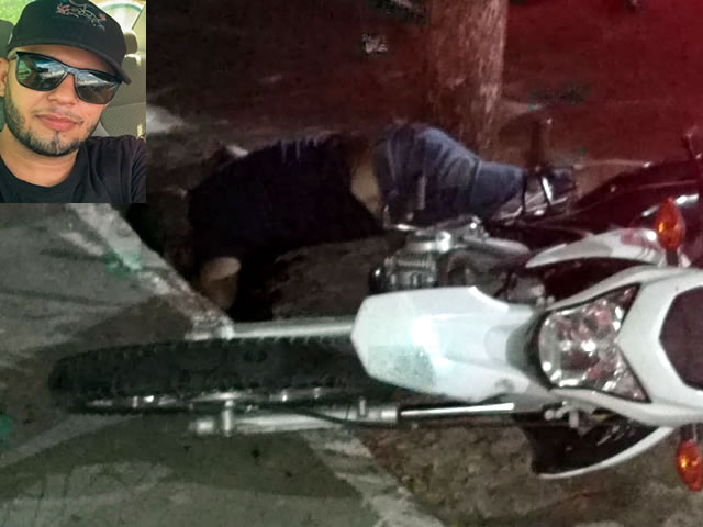 O local do ocorrido foi isolado pela Polícia Militar, até a chegada dos peritos da Polícia Civil (Foto: Reprodução)