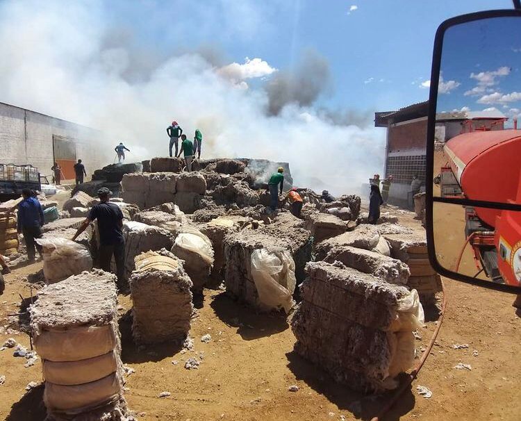 No incêndio foram registrados apenas danos materiais, sem vítimas (Foto: Reprodução)