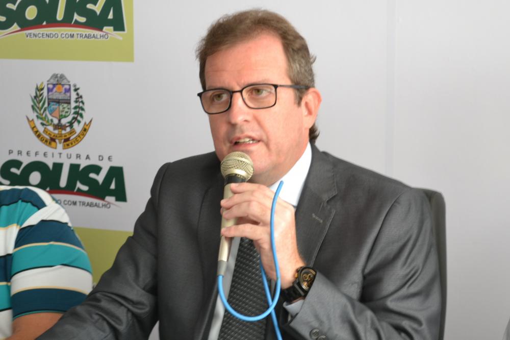 Prefeito do município de Sousa, Fábio Tyrone - Cidadania, (Foto: Reprodução).