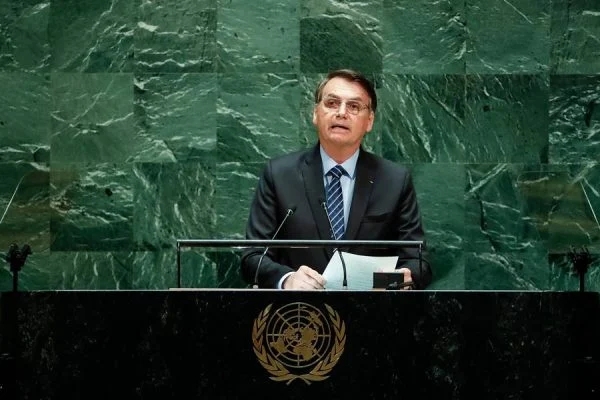 Presidente Jair Bolsonaro na última reunião da ONU (Foto: Alan Santos/PR)