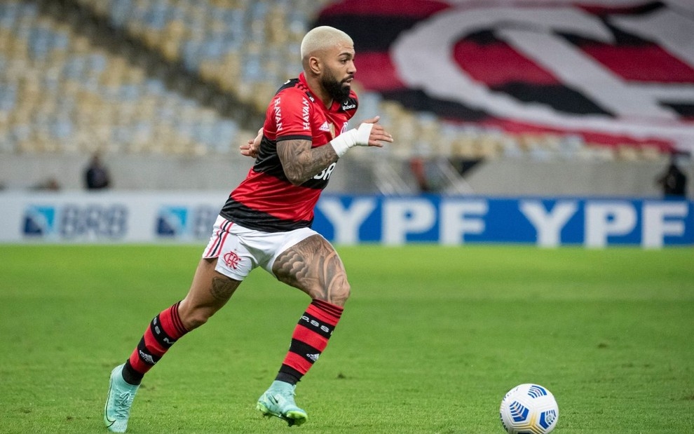 Gabigol, do Flamengo: clube monopolizou audiência da TV paga com transmissões no Fox Sports (Foto: Alexandre Vidal/Flamengo)