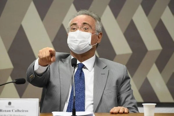 O relator da CPI da Covid, Renan Calheiros (MDB-AL) (Foto: Divulgação, TVSenado)