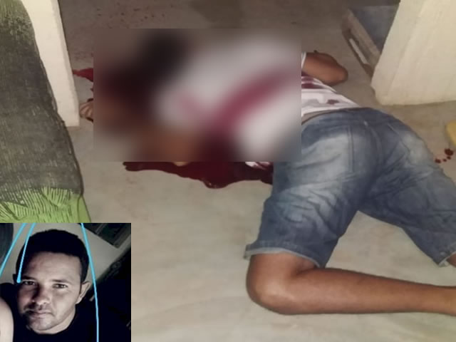 Heronildo ao sair do imóvel foi alvejado com diversos tiros de arma de fogo (Foto: Reprodução)