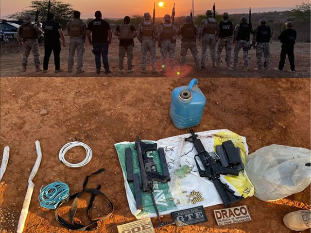 Os presos foram autuados por organização criminosas e todos foram levados para a central de polícia da cidade de Campina Grande, no Agreste da Paraíba (Foto: Reprodução)