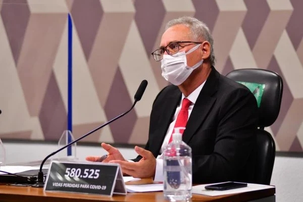 O relator da CPI da Covid, Renan Calheiros (MDB-AL) (Foto: Hugo Barreto/Metrópoles)