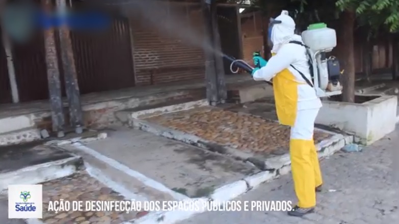 Prefeitura de Aparecida dá início a ação de higienização dos espaços públicos. (Foto: Reprodução).