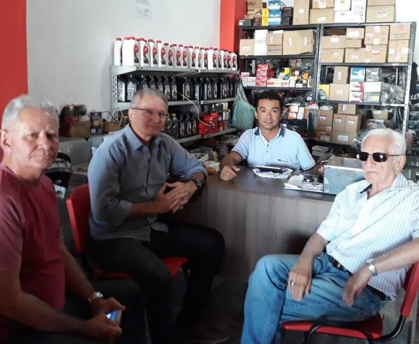 Catonho Braga visita a cidade de Coremas e recebe apoio de Eilzo Matos. (Foto: Reprodução). 