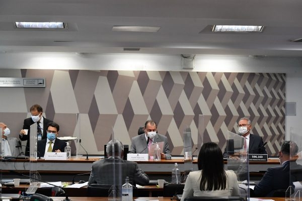 CPI da Covid, no Senado Federal. (Foto: Leopoldo Silva/Agência Senado)