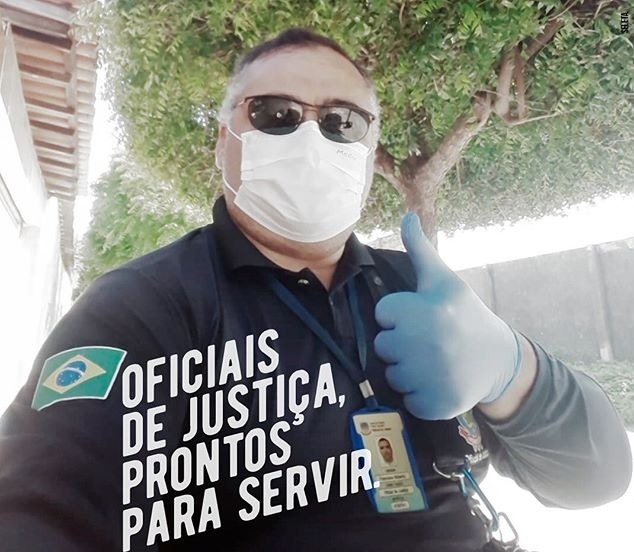 Oficiais de Justiça continuam trabalhando. (Foto: Assessoria).