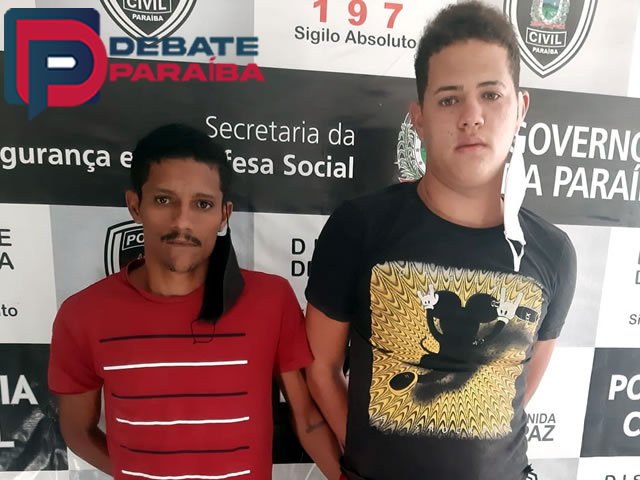 Posteriormente os presos e as drogas apreendidas foram conduzidos à delegacia de Polícia Civil e em seguida levados à Colônia Agrícola Penal de Sousa (Foto: Reprodução)