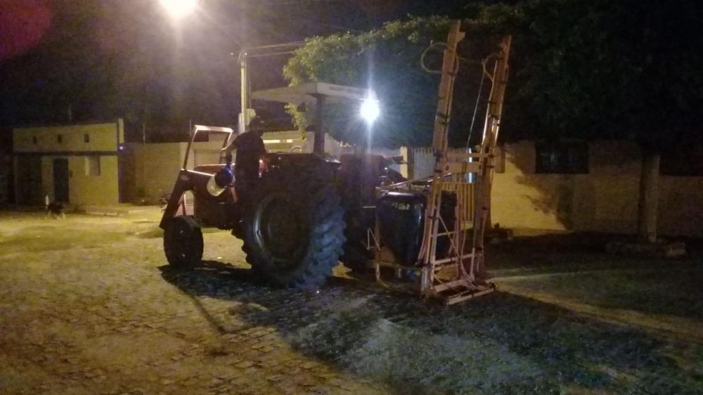 Prefeitura de Marizópolis realiza serviço de limpeza e desinfecção nas ruas da cidade. (Foto: Reprodução).