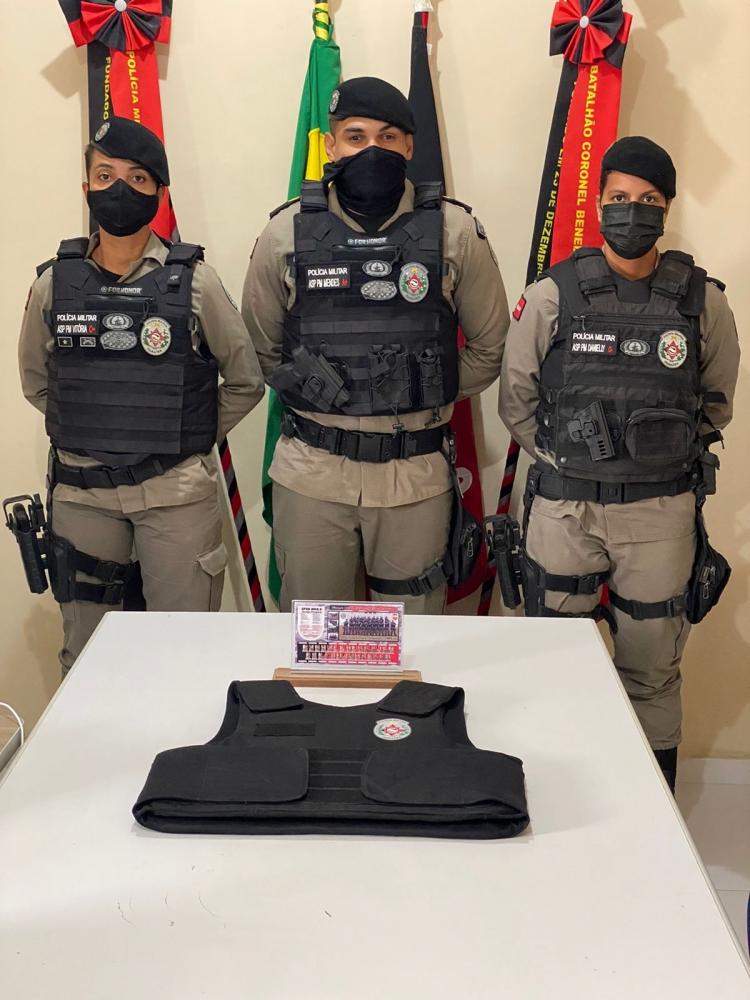Os aspirantes foram recebidos pelo Comandante Tenente Coronel Guedes. (Foto: Divulgação)
