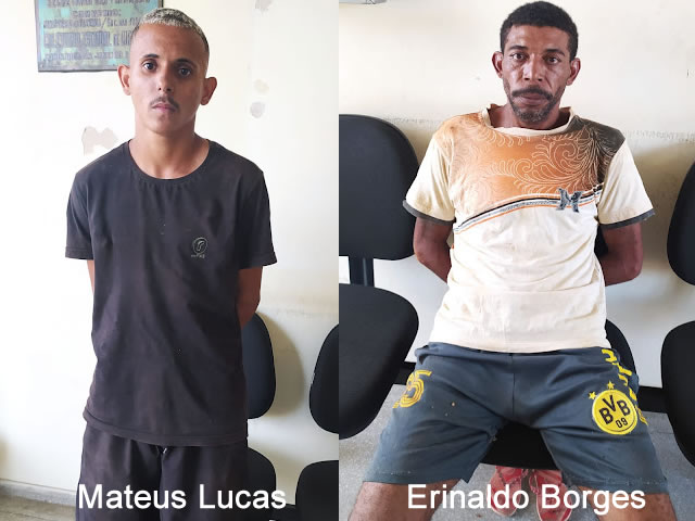 Os indivíduos foram encaminhados à delegacia de Polícia Civil, sendo apresentados a autoridade policial judiciária para serem realizados os procedimentos que determina a Lei (Foto: Reprodução)