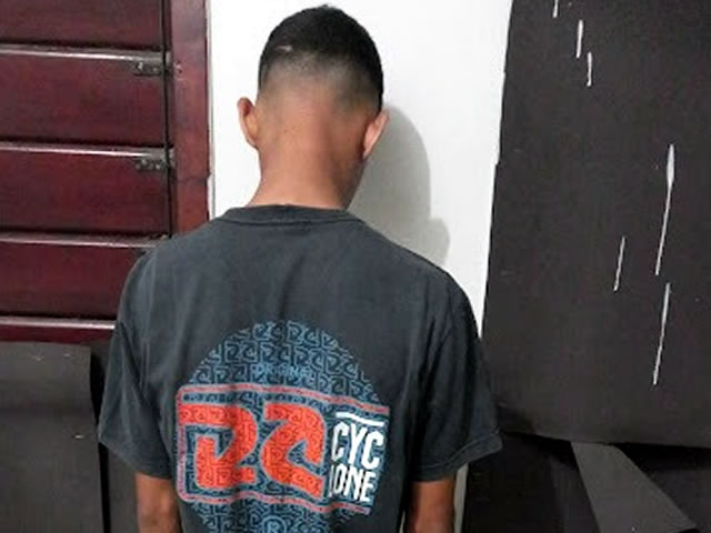Posteriormente o adolescente foi conduzido à delegacia de Polícia Civil e apresentado a autoridade policial judiciária, para serem realizados os procedimentos que determina a Lei (Foto: Reprodução)