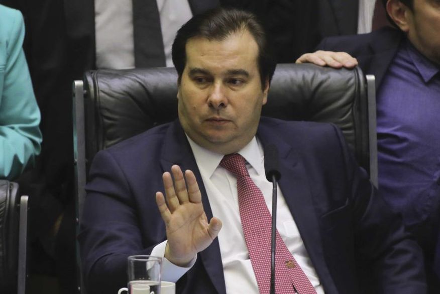 O presidente da Câmara, Rodrigo Maia - DEM-RJ (Foto: Reprodução).