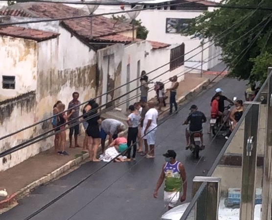Uma unidade de resgate do SAMU foi acionada para prestar socorro ao paciente e em seguida fez o encaminhamento ao Hospital Regional de Sousa (Foto: Reprodução)