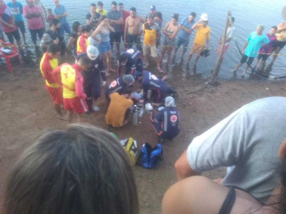 Vídeo: Jovem que conduzia jet ski no açude de Pilões morre vítima de afogamento no município de São João do Rio do Peixe