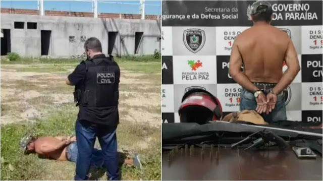 Posteriormente, o preso foi conduzido à Central de Polícia Civil e apresentado a autoridade policial judiciária (Foto: Reprodução)