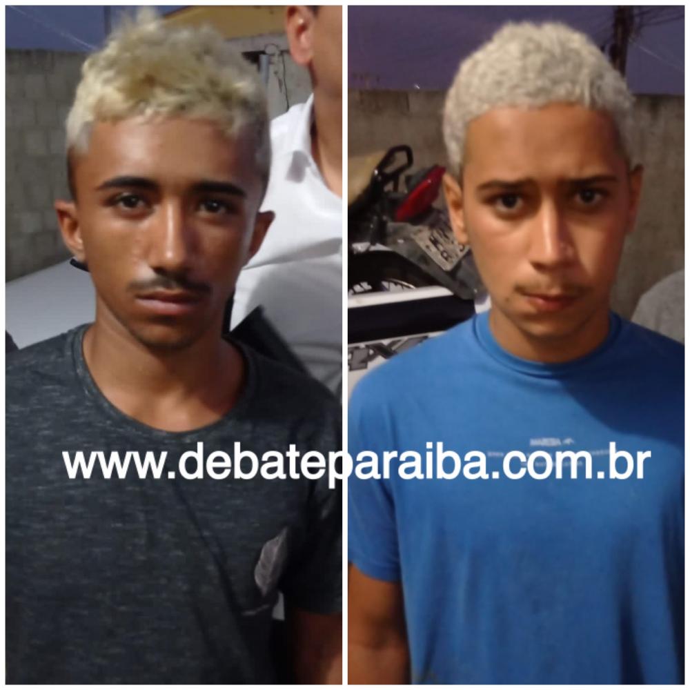 Com os indivíduos foi encontrado a arma utilizada para praticar o crime e a motocicleta. (Foto: Reprodução).