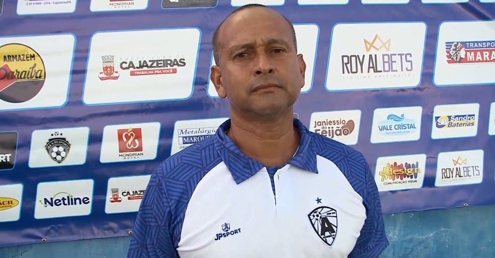 Jaelson Marcelino comandou o Atlético-PB em sete jogos, sendo quatro amistosos de pré-temporada e três jogos oficiais, pelo Campeonato Paraibano — Foto: Beto Silva / TV Paraíba