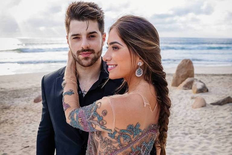 Alok e a médica se casaram em janeiro de 2019 aos pés do Cristo Redendor com o nascer do sol. (Foto: Reprodução).