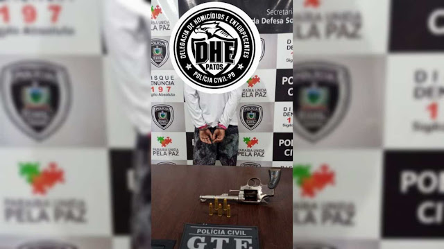 O investigado foi conduzido à DHE para serem realizados os procedimentos que determina a Lei (Foto: Reprodução)