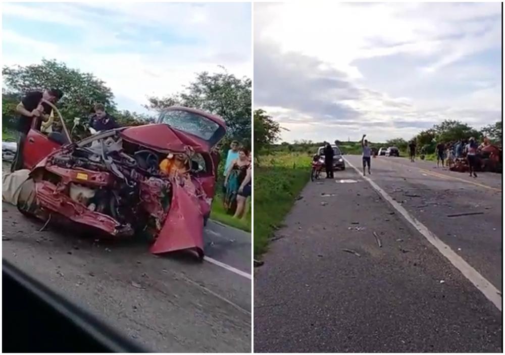Vídeo: Grave acidente envolvendo dois veículos na BR-230 em Patos deixa três pessoas mortas; vítimas fatais são da cidade de Sousa