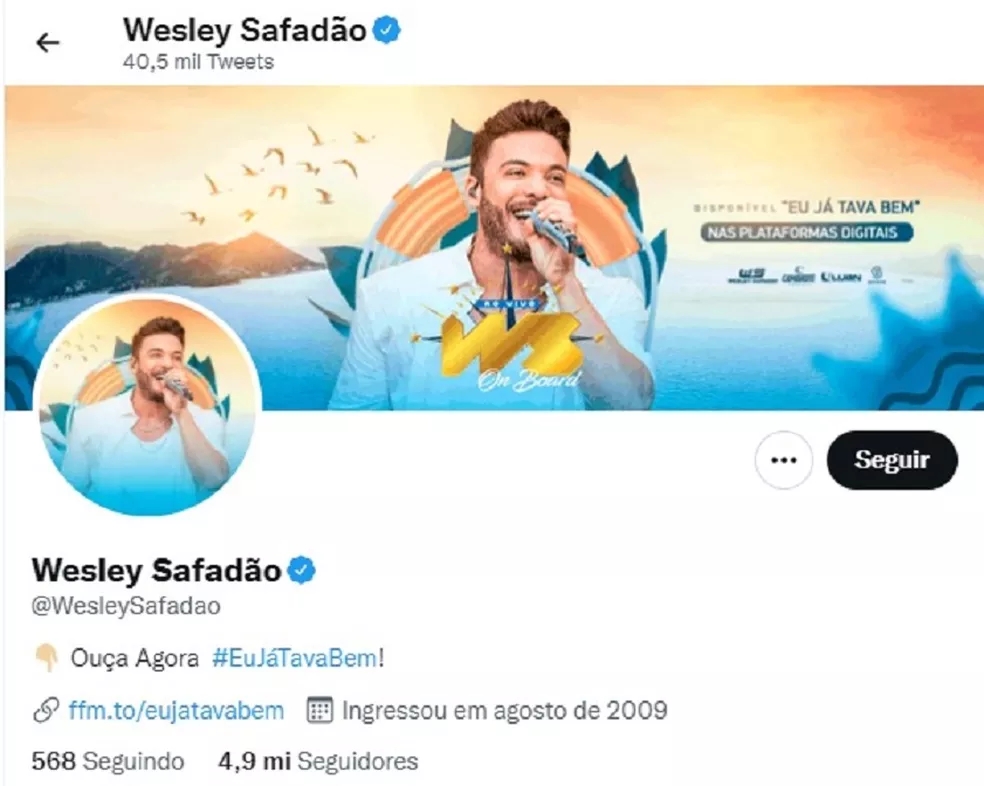 Wesley Safadão tem rede social invadida, e perfil publica mensagens intolerantes