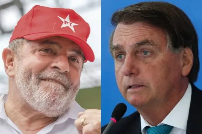 O ex-presidente Lula (PT) e o presidente Jair Bolsonaro (PL) (Foto: Isac Nóbrega/PR; Ricardo Stuckert/Instituto Lula)
