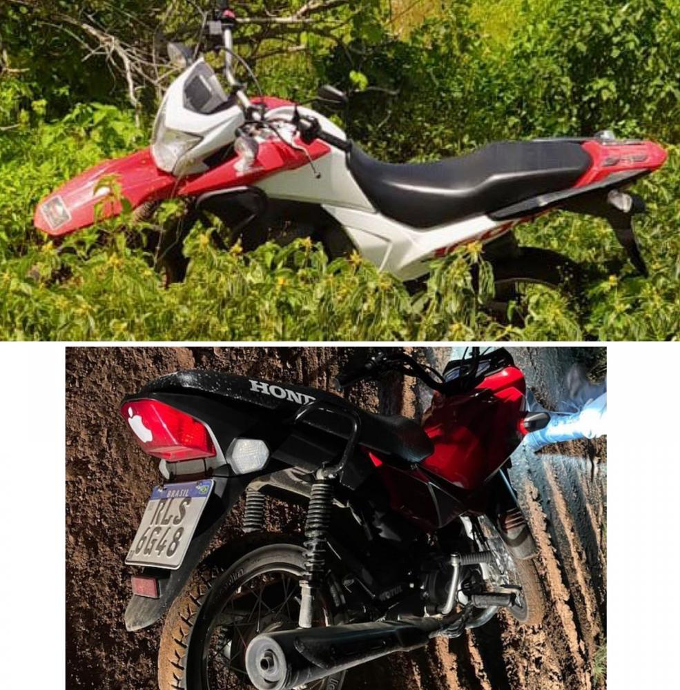 Ambas as motos foram rebocadas e lavadas à delegacia de Polícia Civil, que após serem realizados os procedimentos cabíveis foram devolvidas aos verdadeiros proprietários. (Foto: Reprodução)