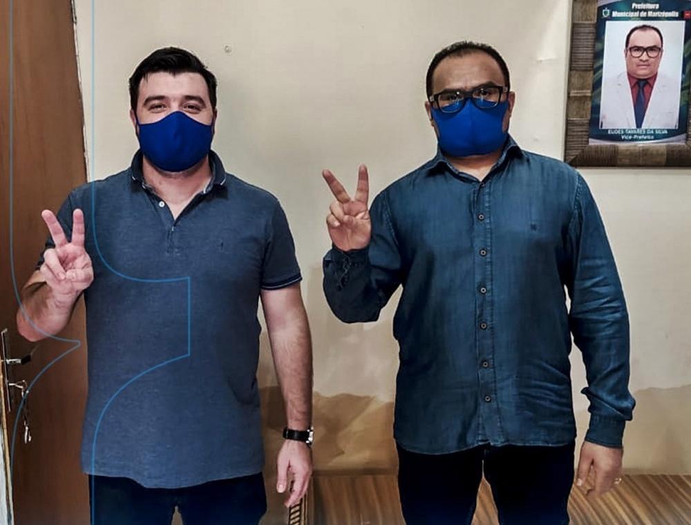 Jeferson Vieira e Pastor Eudes Tavares. (Foto: Reprodução). 